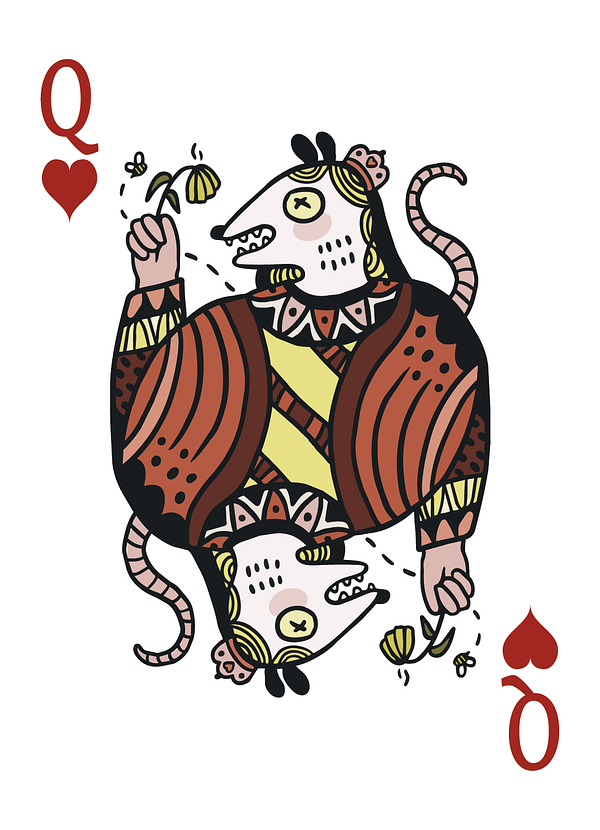 Queen of Hearts card
