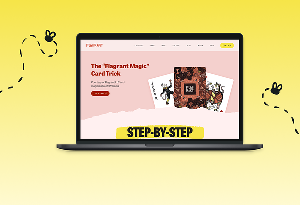 Mock-up of the Flagrant Magic page 