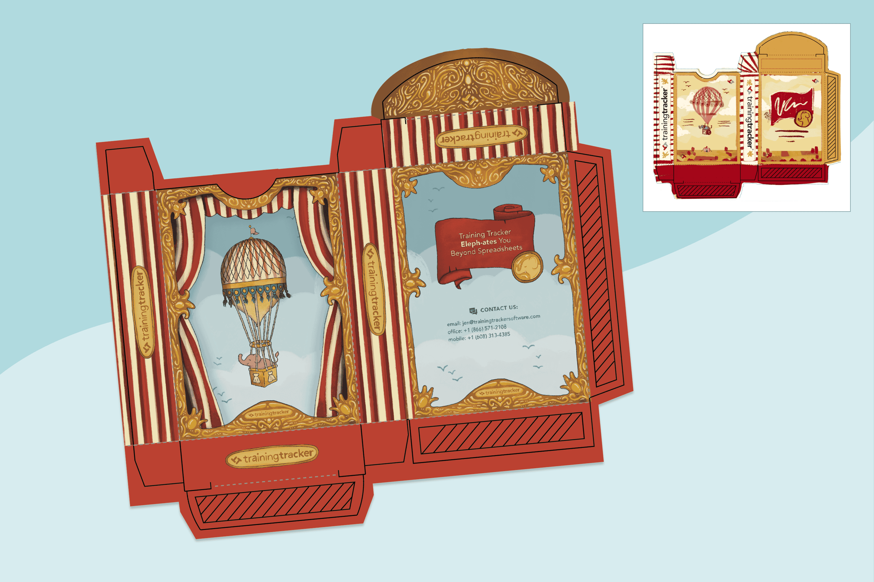 Design for the card boxes in the Illustrator file