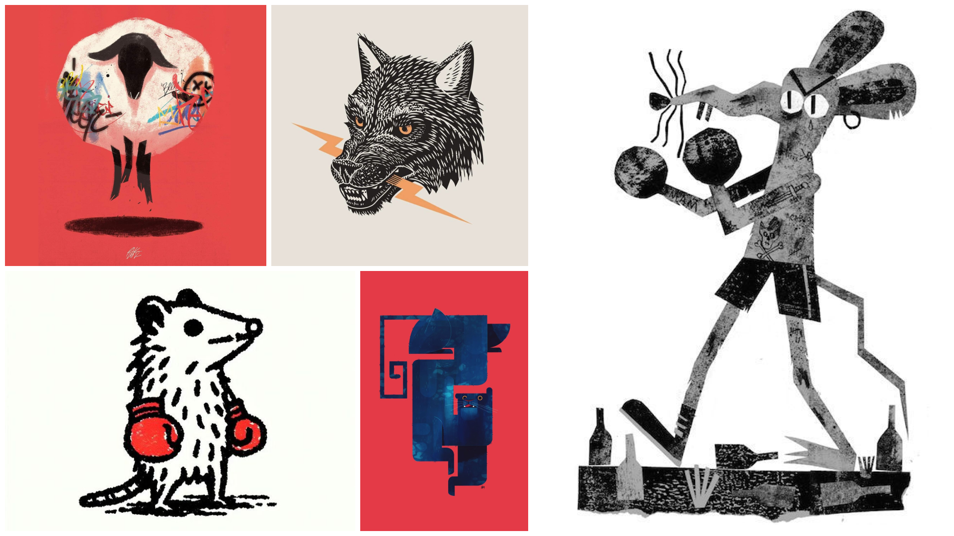 A collection of images used as inspiration