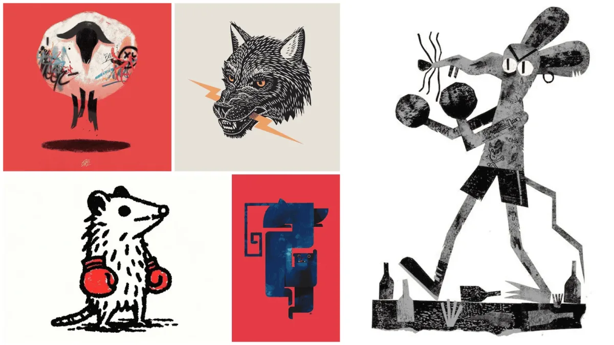 A collection of images used as inspiration