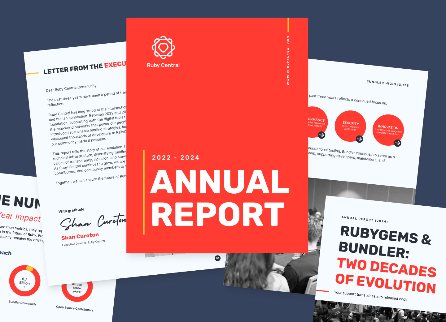 Ruby Central documents with the new branding 