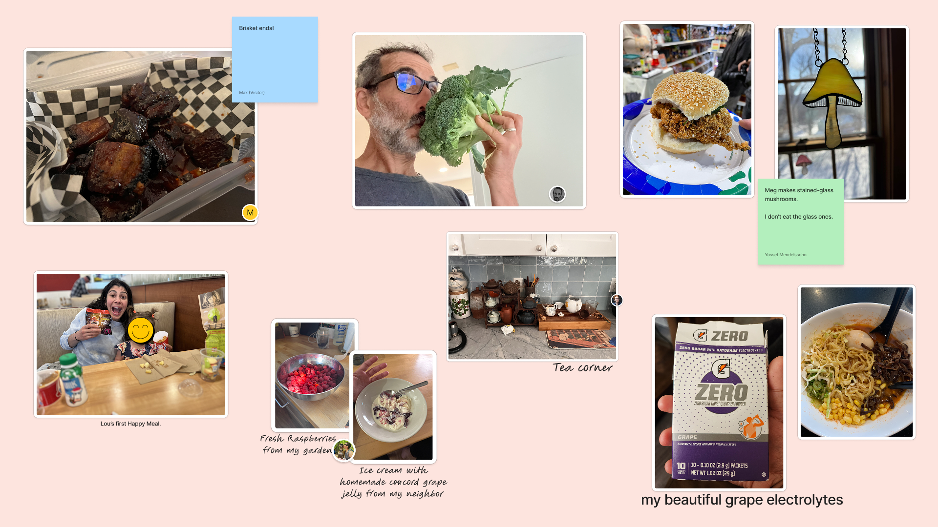 Pictures of things poeple like to eat and drink